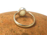 Fiery Oval  Moonstone Sterling Silver 925 Gemstone Ring