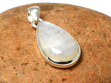 Fiery Teardrop Grade 'A' MOONSTONE Sterling Silver 925 Gemstone Pendant