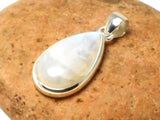 Fiery Teardrop Grade 'A' MOONSTONE Sterling Silver 925 Gemstone Pendant