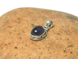 Small Amethyst Sterling Silver 925 Gemstone Pendant - (AMPT1306171)