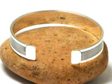 Chunky Adjustable Unisex 925 Sterling Silver Bangle Bracelet