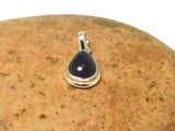 Small Teardrop Purple AMETHYST Sterling Silver 925 Gemstone Pendant