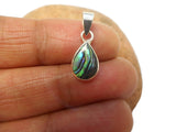 Small Abalone Sterling Silver 925 Gemstone Pendant