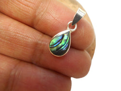 Small Abalone Sterling Silver 925 Gemstone Pendant