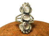 Pink ROSE QUARTZ Sterling Silver 925 Gemstone Ring
