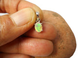 Small Oval White OPAL Sterling Silver 925 Gemstone Pendant