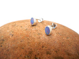Small  Australian Opal Sterling Silver 925 Gemstone Stud Earrings- 3 x 5 mm