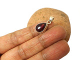 Small Garnet Sterling Silver 925 Gemstone Pendant