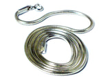 20"(51 cm) Sterling Silver 925 Snake Necklace - 1.5 mm