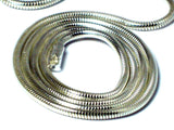 20"(51 cm) Sterling Silver 925 Snake Necklace - 1.5 mm