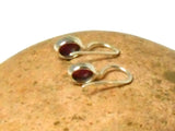 Pink Oval  RUBY Sterling Silver 925 Gemstone Earrings