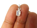 Small Oval MOONSTONE Sterling Silver 925 Gemstone Pendant