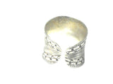 Handmade Adjustable 925 Sterling Silver Ring - Size S - UK Hallmarked - (SSR2303185)