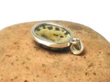 Oval Dalmation Jasper Sterling Silver 925 Pendant