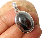 Haematite Sterling Silver 925 Oval Gemstone Pendant