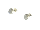 MOONSTONE Pear Shaped Sterling Silver Gemstone Stud Earrings 925 - 5 x 7 mm