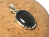 Brown Oval Smoky QUARTZ Sterling Silver 925 Gemstone Pendant