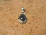 Small Oval Red Garnet Sterling Silver 925 Pendant