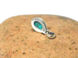 Small Blue Oval TURQUOISE Sterling Silver 925 Gemstone Pendant