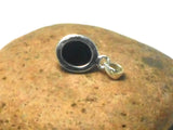 Small Oval Shaped Black ONYX Sterling Silver 925 Gemstone Pendant