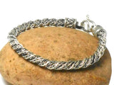 Balinese Snake Chain Sterling Silver 925 Bracelet - 20 cm