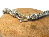 Balinese Snake Chain Sterling Silver 925 Bracelet - 20 cm