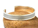 Chunky Adjustable Unisex 925 Sterling Silver Bangle Bracelet