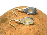 Oval shaped MOONSTONE Sterling Silver 925 Gemstone Earrings 925