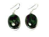 RUBY ZOISITE Sterling Silver 925 Gemstone Earrings - (RZE0806171)