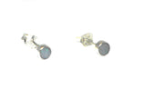 Small Round Australian Opal Sterling Silver 925 Gemstone Stud Earrings - 4 mm - Gift Boxed