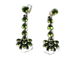 PERIDOT Sterling Silver 925 Gemstone Earrings - (PDE1207171)