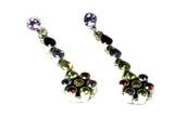 MULTISTONE Sterling Silver 925 Gemstone Earrings - (MSE1207172)