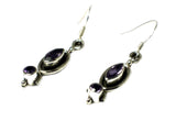 AMETHYST Sterling Silver Gemstone Earrings 925 - (AME1207172)