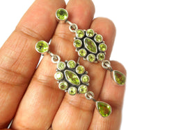 PERIDOT Sterling Silver 925 Gemstone Earrings