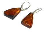 Baltic AMBER Sterling Silver Gemstone Earrings 925 - (AMBE0507172)