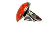 Sponge CORAL Sterling Silver 925 Ring (Sizes O) - (SCR2305171)
